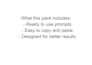 create 10 prompts ready to use in chatgpt